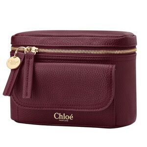 Chloe Holiday Burgundy Leather Women's Pouch bag